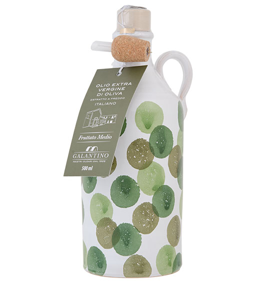 Olivenöl Tonkrug Big Bubbles Grün